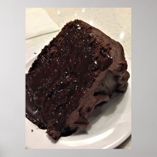 Chocolate Cake Photo Poster
