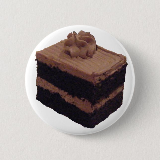 Chocolate Cake Pinback Button (Front)