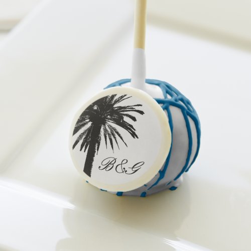 Chocolate cake pops party favor for beach wedding