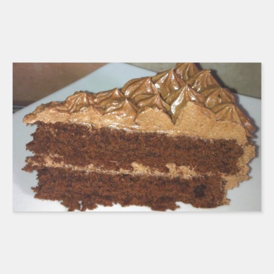 Chocolate Cake Rectangular Sticker