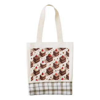chocolate cake shopping bag
