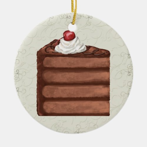 Chocolate Cake _ SRF Ceramic Ornament