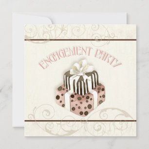 Chocolate Cake Swirl Bridal Shower Invitation