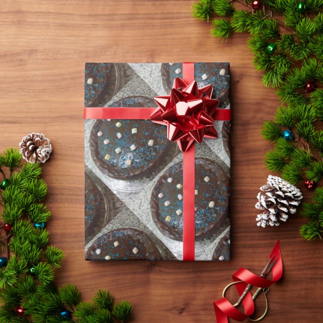Chocolate cake wrapping paper (Holiday Gift)