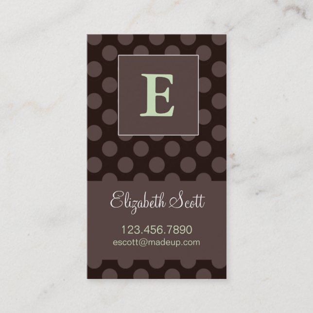 Chocolate Calling Card (Front)