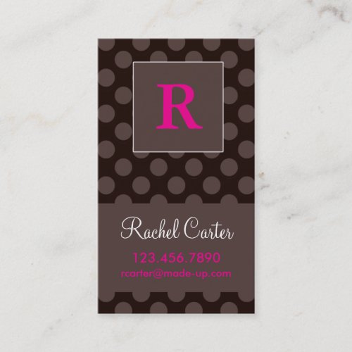 Chocolate Calling Card Business Card
