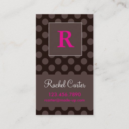 Customizable Chocolate Calling Card Business Card