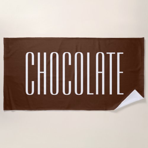 Chocolate Candy Bar Beach Towel Gift