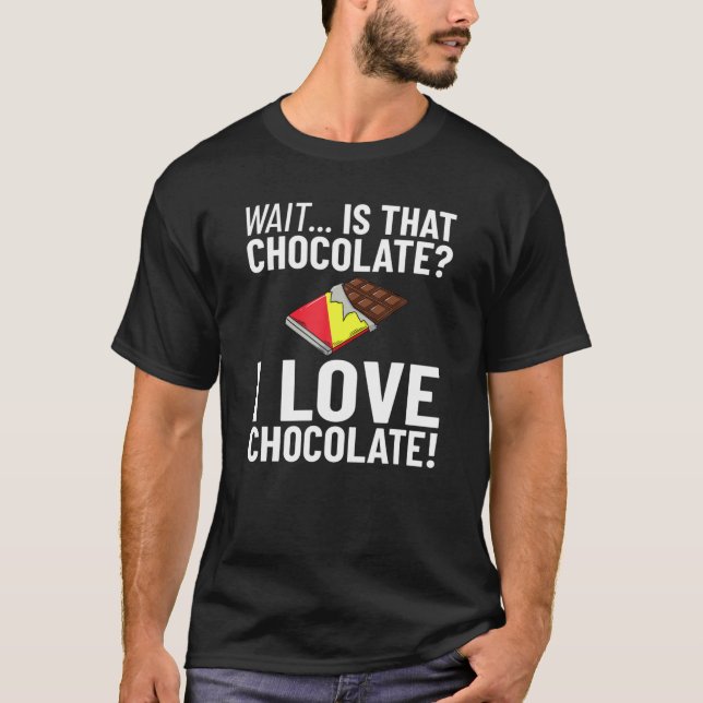 Chocolate Candy Bar Choco Dark Keto T-Shirt (Front)