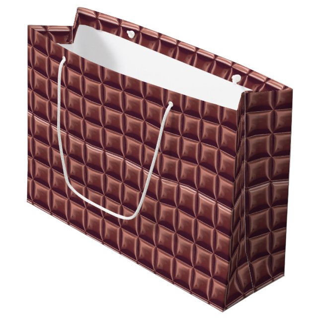 Chocolate Candy Bar Large Gift Bag (Front Angled)