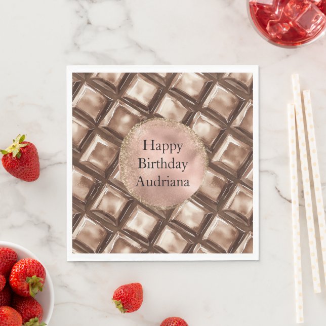 Chocolate Candy Bar   Napkins (Insitu)