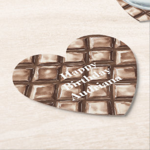 Chocolate Candy Bar Paper Coaster