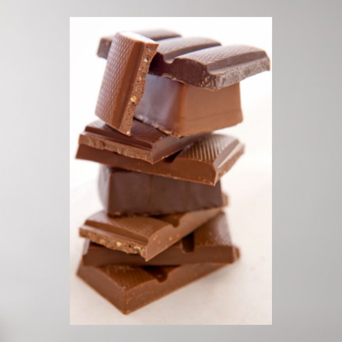 Chocolate Candy Bar Poster Print