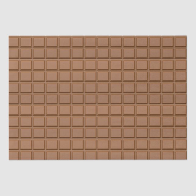 Chocolate Candy Bar Tissue Paper (Front)