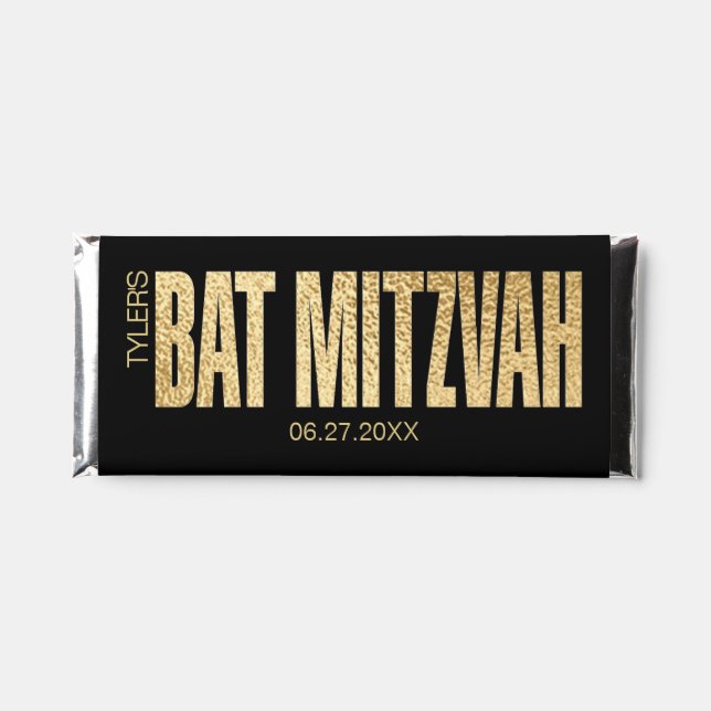 Chocolate Candy BAT MITZVAH Yad Torah Hershey Bar (Front)