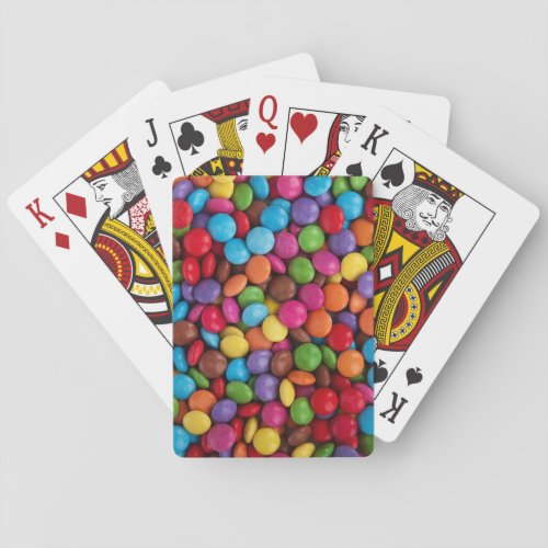 Chocolate Candy Beans Poker Cards