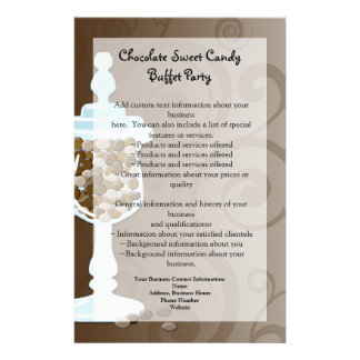 Chocolate Candy Buffet Bar, Urn of Sweets Flyer