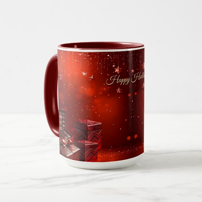 Chocolate Candy Christmas Holiday Mug (Front Left)