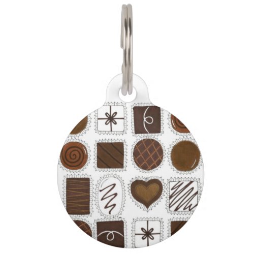 Chocolate Candy Cocoa Foodie Sweet Pet Dog Tag