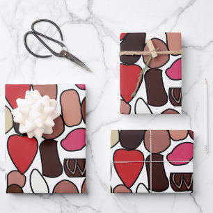 Chocolate Candy Confectionery Birthday  Wrapping Paper Sheets