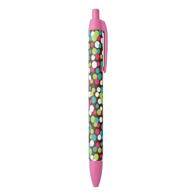 Chocolate Candy Dots Writing Pen (Bottom (Vertical))