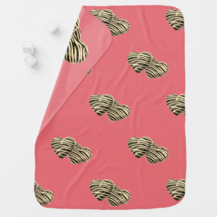 Chocolate candy heart pink sweet cute baby girl  blanket