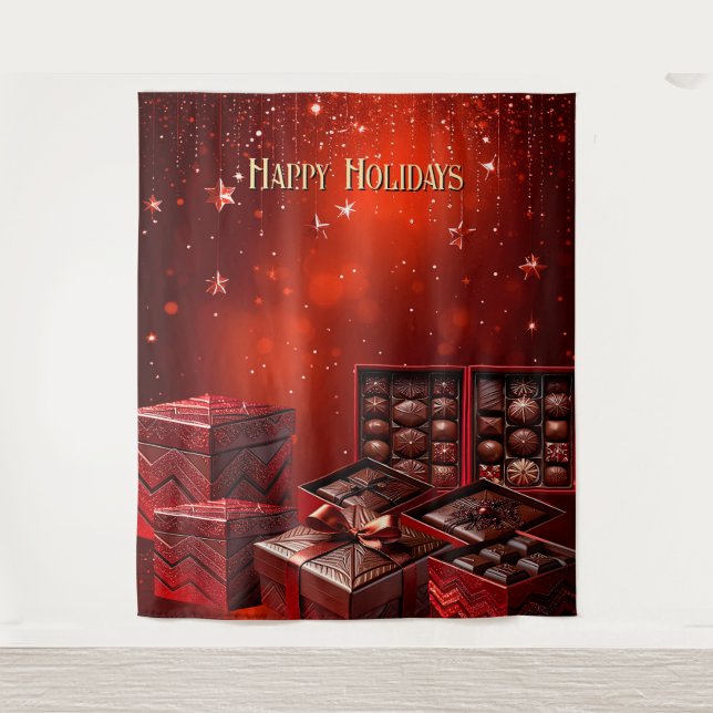 Chocolate Candy Holiday Backdrop (Front)