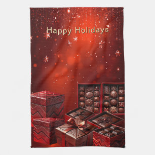 Chocolate Candy Holiday Kitchen Towel