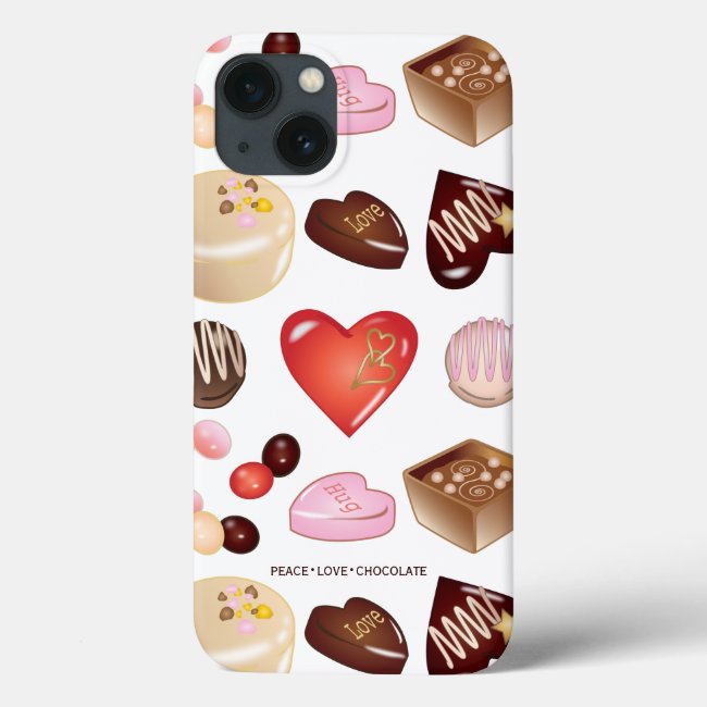 Chocolate Candy Illustration Pattern Food Themed
