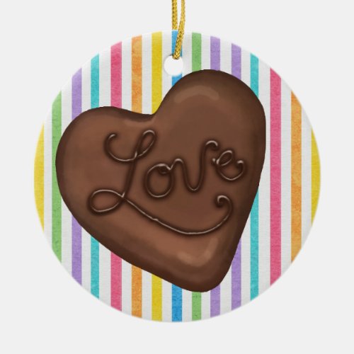 Chocolate Candy Love _ SRF Ceramic Ornament