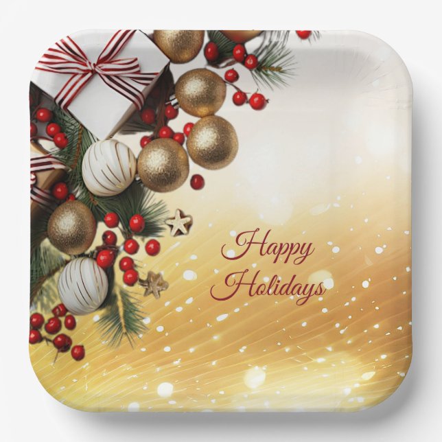 Chocolate Candy Paper Plate (Front)