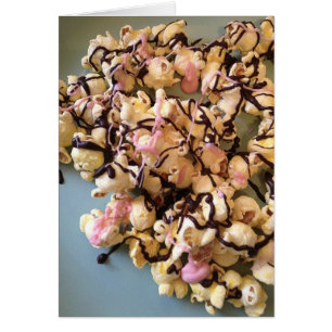 Chocolate Candy Popcorn with Editable Text Cards