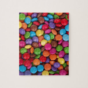 Chocolate candy rainbow color jigsaw puzzle