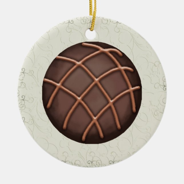 Chocolate Candy - SRF Ceramic Ornament (Front)