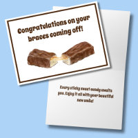 Chocolate Caramel Candy Congrats On Braces Off