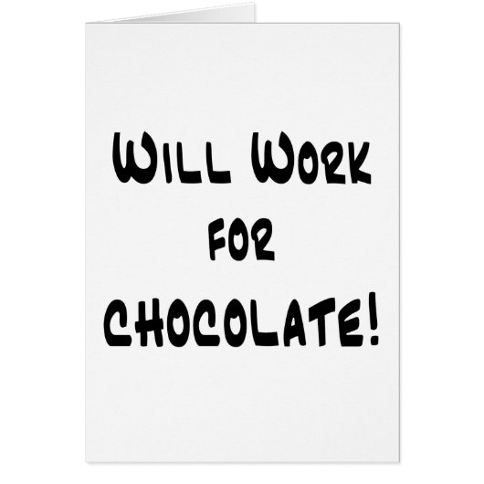 Chocolate Cards (Front)