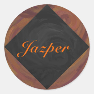 Chocolate Carmel Swirl Classic Round Sticker