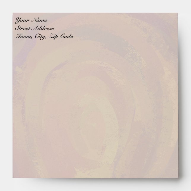 Chocolate Carmel Swirl Envelope (Front)