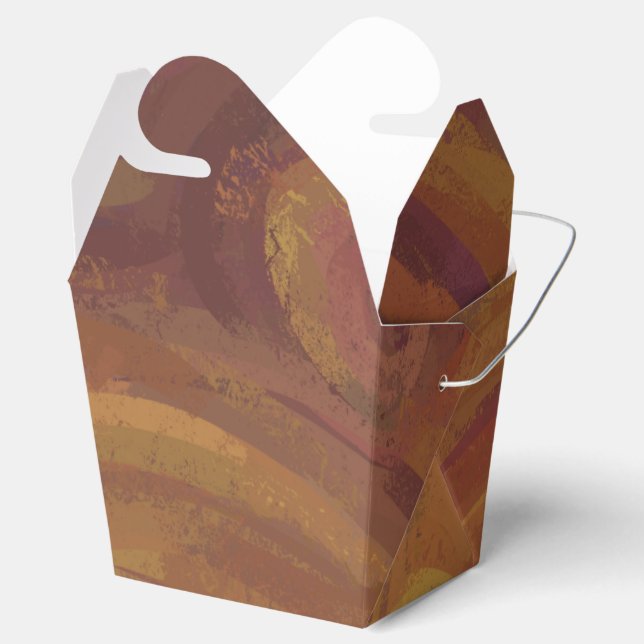 Chocolate Carmel Swirl Favor Boxes (Opened)