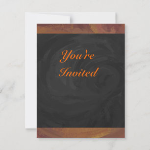 Chocolate Carmel Swirl Invitation