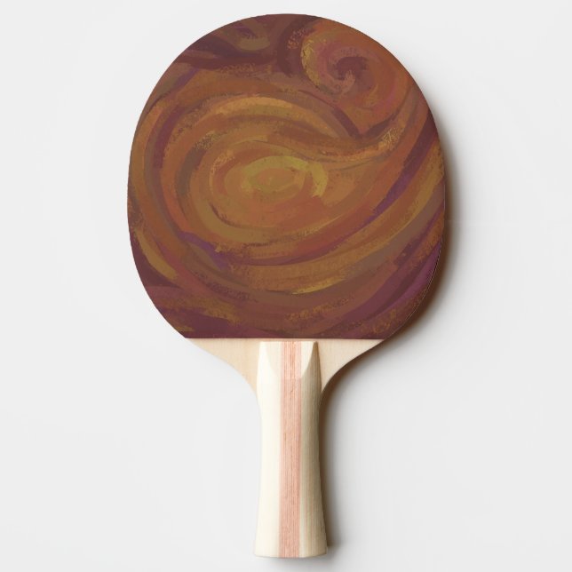 Chocolate Carmel Swirl Ping-Pong Paddle (Back)