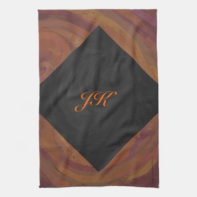 Chocolate Carmel Swirl Towel (Vertical)