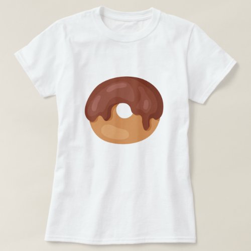 Chocolate Cartoon Donut T-Shirt