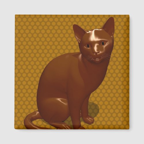 Chocolate Cat Magnet