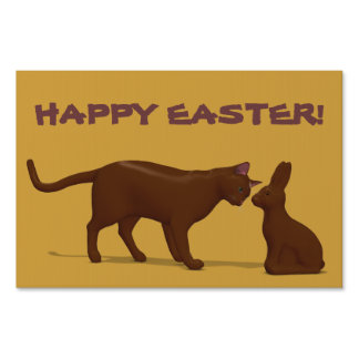 Chocolate Cat Sign