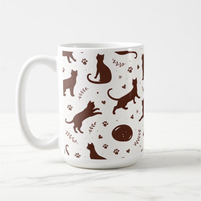 Chocolate Cats Coffee Mug (Left)