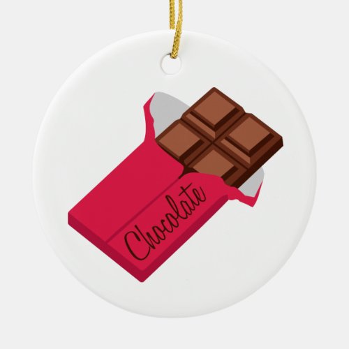 Chocolate Ceramic Ornament