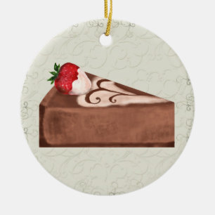 Chocolate Cheesecake - SRF Ceramic Ornament