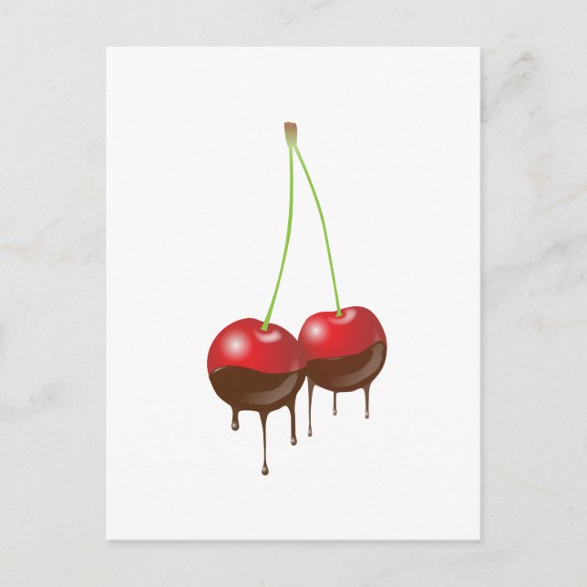 Chocolate cherries postcard (Front)