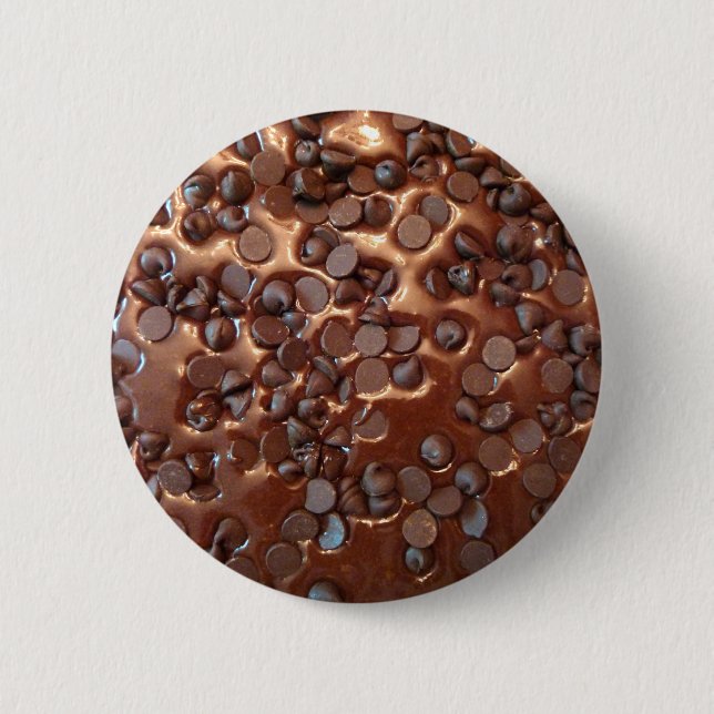 Chocolate Chip Brownies Pinback Button (Front)